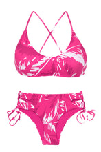Load image into Gallery viewer, Product Front: Rio De Sol Set Set Pink-Palms Bralette Madrid