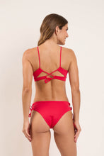 Load image into Gallery viewer, Model Back: Rio De Sol Bottom Bottom Matte-Red Madrid