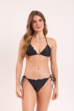 Load image into Gallery viewer, Model Front: Rio De Sol Top Top Touch-Black Frufru
