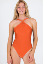 Load image into Gallery viewer, Gallery: Rio De Sol One-Piece Paprica High-Neck