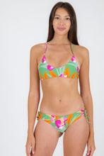 Load image into Gallery viewer, Model Front: Rio De Sol Set Set Green-Bloom Bralette Madrid
