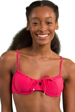 Load image into Gallery viewer, Gallery: Rio De Sol Top Top Dots-Virtual-Pink Balconet-Tie