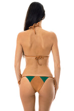 Load image into Gallery viewer, Model Back: Rio De Sol Bottom Calcinha Copper Green