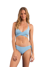 Load image into Gallery viewer, Model Front: Rio De Sol Top Top Dots-Sky Kate