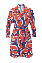 Load image into Gallery viewer, Product Front: Rio De Sol Shirtdress Leaves Chemise