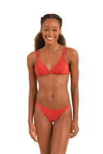 Load image into Gallery viewer, Model Front: Rio De Sol Top Top Malibu-Chili Tri-Duo