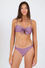 Load image into Gallery viewer, Model Front: Rio De Sol Top Top Shimmer-Harmonia Bandeau-Knot