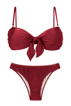 Load image into Gallery viewer, Product Front: Rio De Sol Set Set Shimmer-Divino Bandeau-Knot Essential
