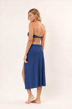 Load image into Gallery viewer, Model Back: Rio De Sol Beach Skirt Navy Long-Skirt-Knot
