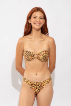 Load image into Gallery viewer, Model Front: Rio De Sol Bottom Bottom Yellow-Feline Essential-Comfy
