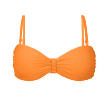 Load image into Gallery viewer, Product Front: Rio De Sol Top Top Dots-Mango Bandeau-Crispy
