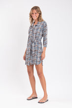 Load image into Gallery viewer, Image 04: Rio De Sol Shirtdress Ikat Chemise

