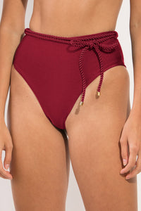 Bottom Shimmer-Divino Belted-High-Waist