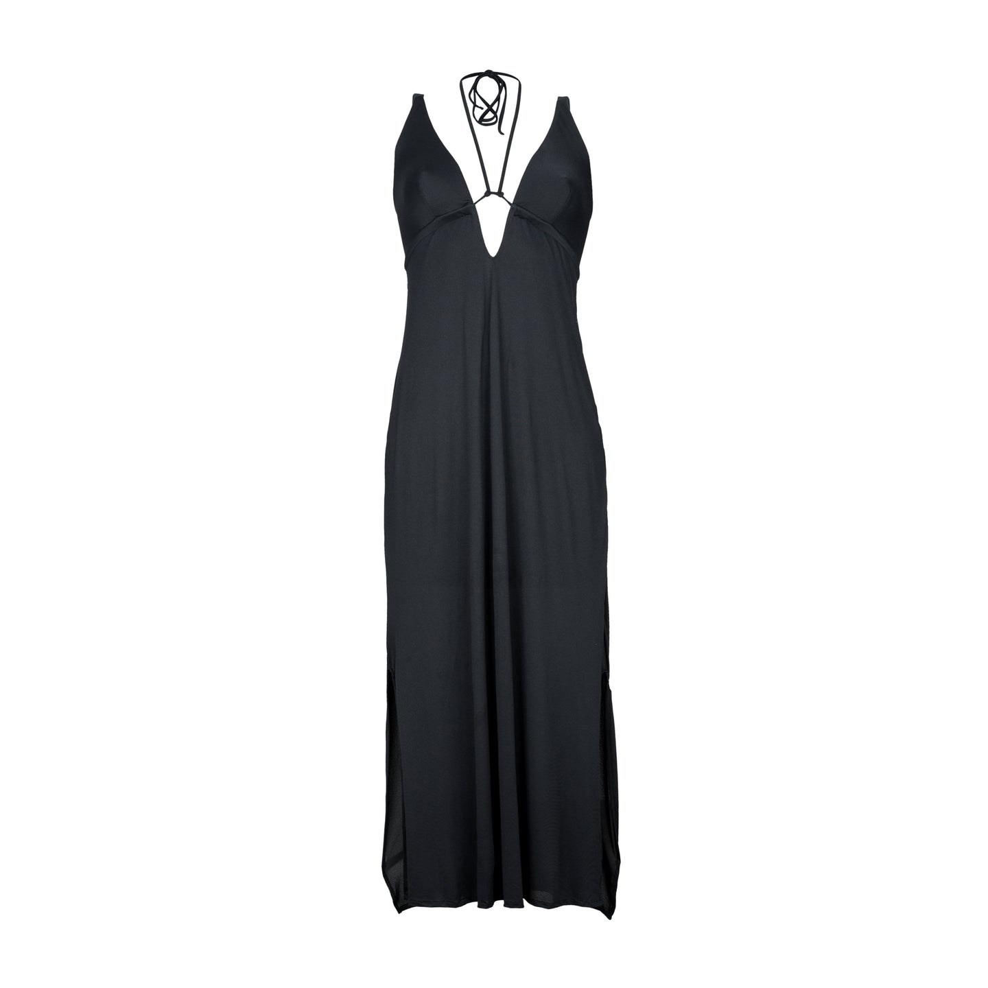 Product Front: Rio De Sol Maxi Dresses Black Saida Yara