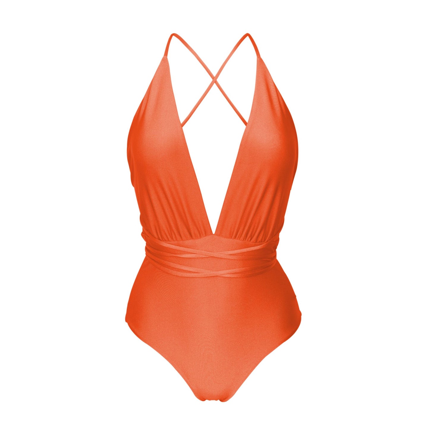 Product Front: Rio De Sol One-Piece Shimmer-Paprica New Vegas