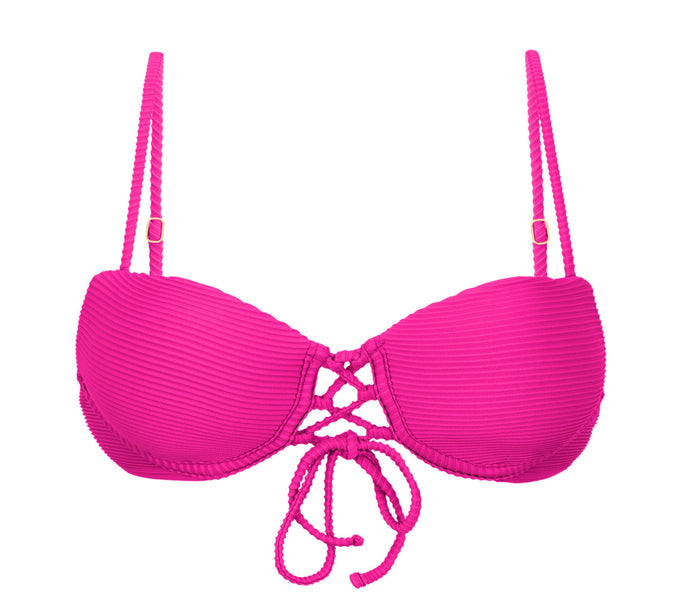 Product Front: Rio De Sol Top Top Cotele-Amaranto Balconet-Pushup