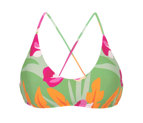 Product Front: Rio De Sol Top Top Green-Bloom Bralette