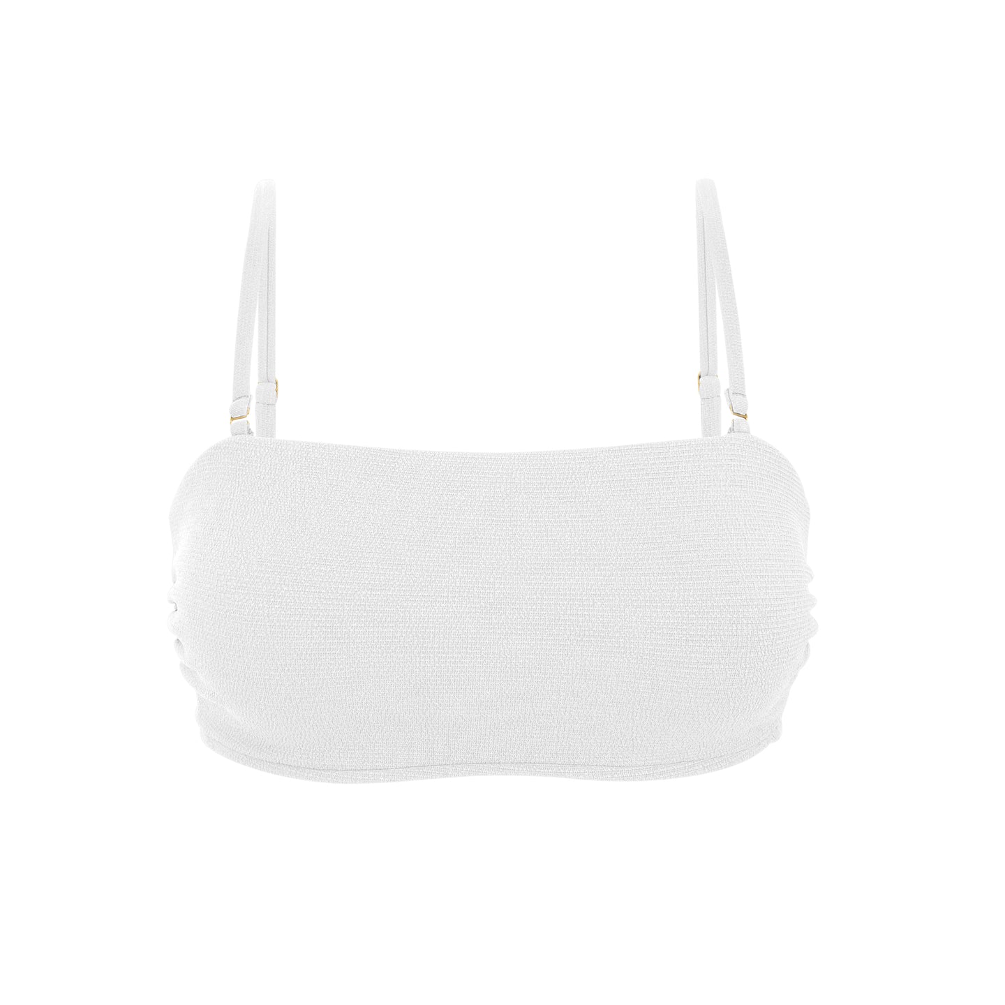 Product Front: Rio De Sol Top Top Sand-White Bandeau-Reto